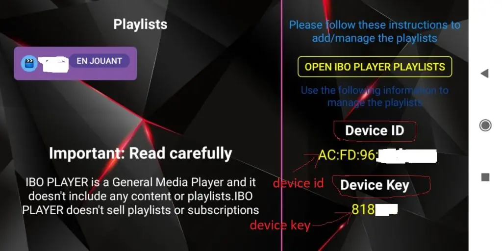 IBO player Mac address